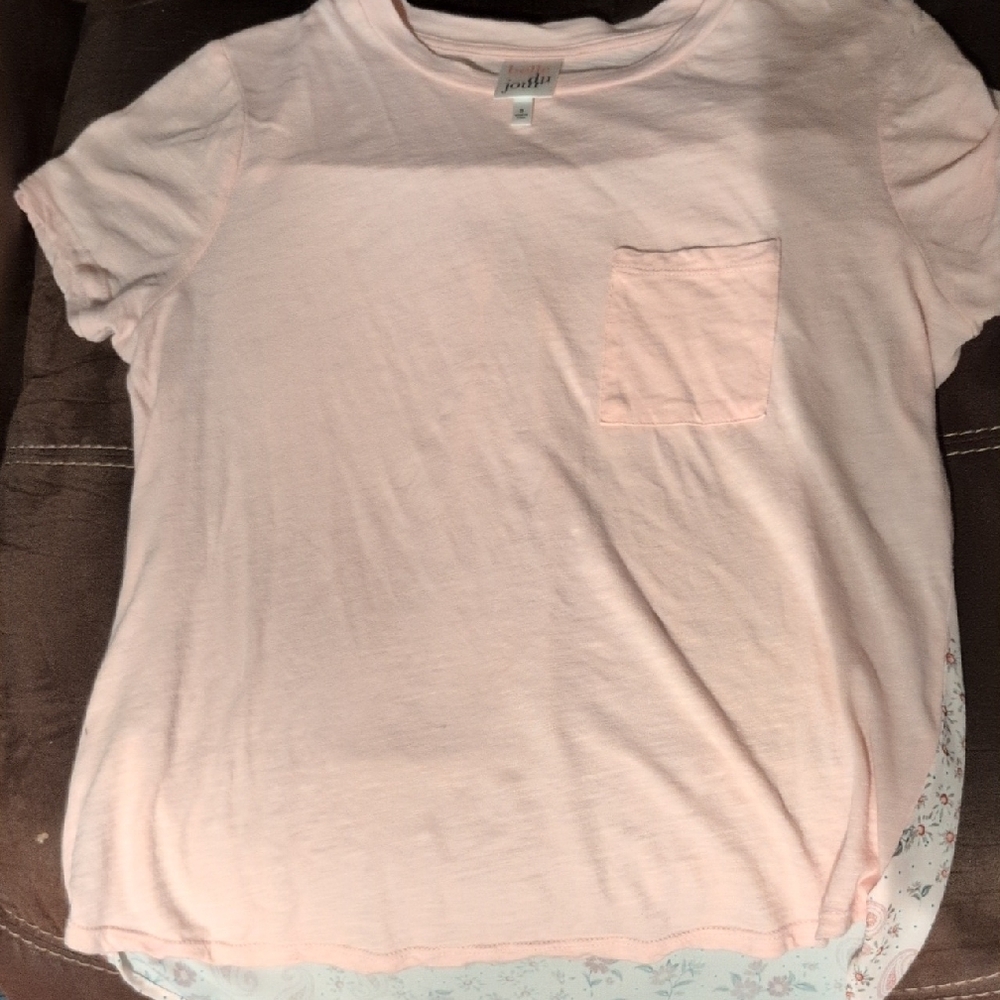 Kids Pink T-Shirt with Pocket